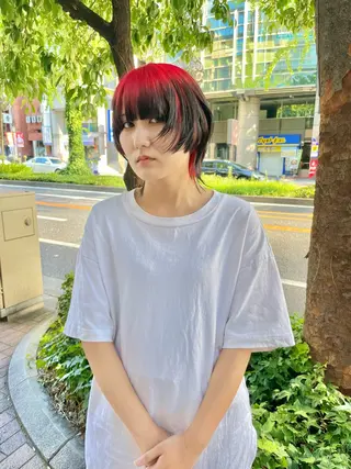 ショート カラー ミユル/ 盛れるエクステ🎀✨のヘアスタイル