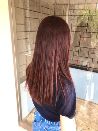 セミロング La fith hair rond 立川店所属・kyosuke 透明感カラーのヘアスタイル