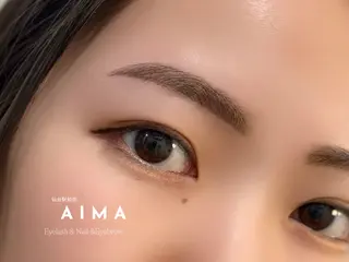 アイブロウ 〖AIMA〗Momo (モモコ/桃子)のマツエク・マツパデザイン