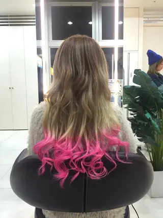 ロング カラー 松本 明日可のヘアスタイル