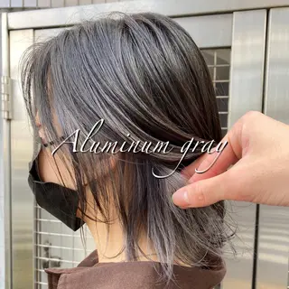 ミディアム カラー ANLY.meijijingumae所属・レイヤーカット/ 前髪顔周りカットのヘアスタイル