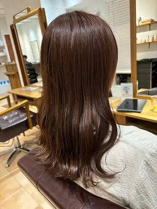 セミロング カラー 🌈透明感カラー🌈 🌟吉田祐介🌟のヘアスタイル