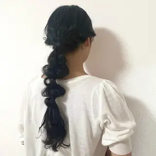 ロング ヘアアレンジ メンズカット募集中 ❤️‍🔥河村未桜のヘアスタイル