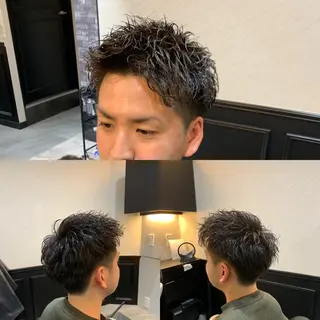 ショート パーマ メンズ 池田達也anyhow /副店長のヘアスタイル