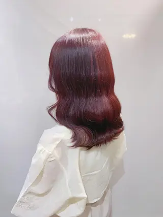 ミディアム カラー ヘアアレンジ As hair所属・柔らか垢抜けｶﾗｰと ｶｯﾄ🫧ASUKAのヘアスタイル