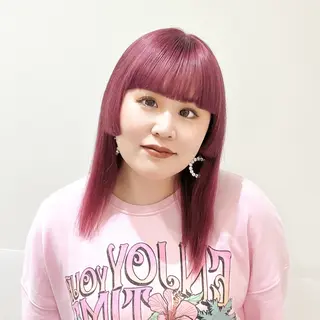 ミディアム カラー 💖暖色・ハイトーン 🐈みおり💖のヘアスタイル