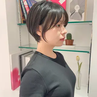 ショート 似合わせヘア🤍 面田法子のヘアスタイル