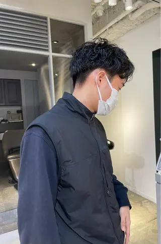 パーマ メンズ 斉藤 瑞恵のヘアスタイル