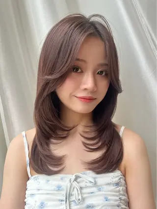 ミディアム カラー 望月威吹/表参道/レ イヤー/似合わせのヘアスタイル