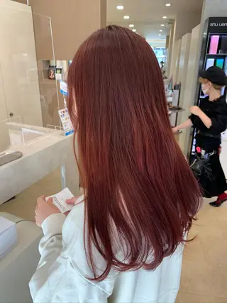 セミロング カラー 💎髪質改善/縮毛 💎メンズカット石尾のヘアスタイル