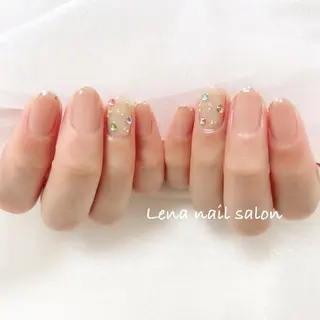 ネイル 自爪育成ネイルケア Lena  nailのネイルデザイン