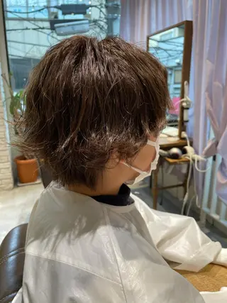 ショート カラー ヘアアレンジ 柳井 準平のヘアスタイル