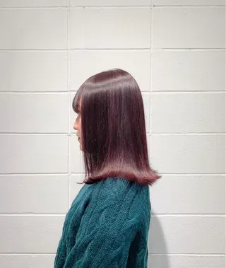 ミディアム カラー THE./ブリーチ 透感カラー/髪質改善のヘアスタイル