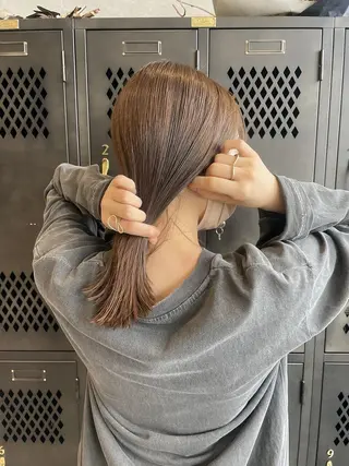 セミロング カラー achieve tillのヘアスタイル