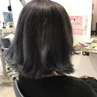 ミディアム カラー 長谷川 誠志のヘアスタイル