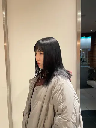 ミディアム ハイトーン/ 髪質改善/ヒロタリカのヘアスタイル