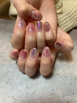 ネイル キラキラ オメメのネイルデザイン