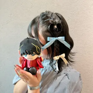 ヘアアレンジ 縮毛矯正/艶髪カラー ヘアアレンジ/ひふみのヘアスタイル