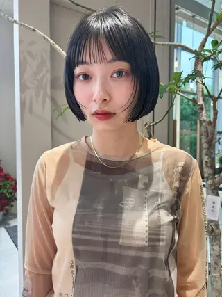 ショート MINX青山店所属・結莉/ボブ/ 縮毛矯正のヘアスタイル