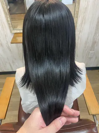 ロング 🫧‪縮毛矯正 かとうよしき🫧のヘアスタイル