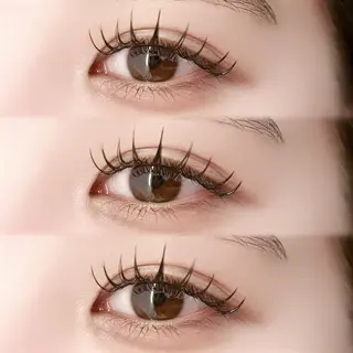 マツエク・マツパ 岡本葵子カットモデル ┊束感マツエクのマツエク・マツパデザイン