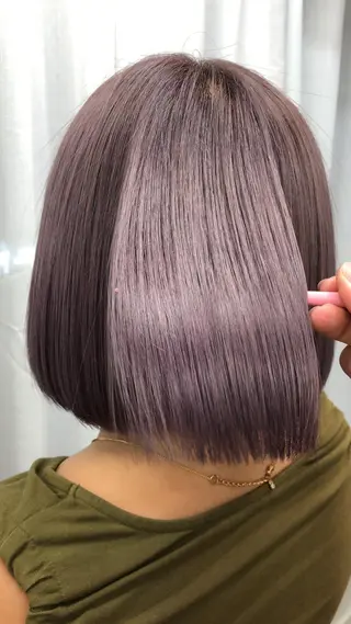 ミディアム カラー 韓国ヘア🤍髪質改善 🇰🇷AKANEのヘアスタイル