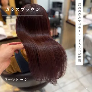 セミロング ⭐️透け感カラー /齊藤容史⭐️のヘアスタイル