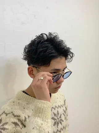 ショート パーマ メンズ クセを最大限に活かす メンズパーマ奈良大祐のヘアスタイル