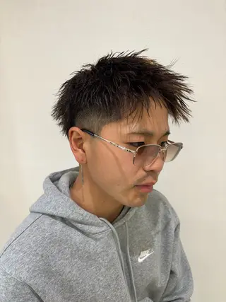 パーマ メンズ メンズパーマ/ スパイキー/フェードのヘアスタイル