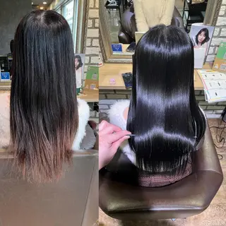 ロング 西中島エリアNo.1 ✨髪質改善ラビマーニのヘアスタイル