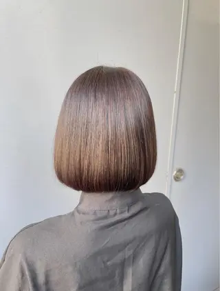 ミディアム カラー ベージュカラー💖 やすひろのヘアスタイル