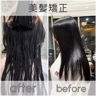 ロング パーマ 【髪質改善/縮毛矯正 /カラー】ホサカのヘアスタイル