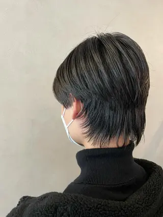 ミディアム メンズ レイヤー/艶カラー 🫧守利のヘアスタイル