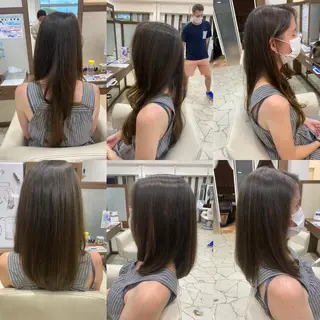 セミロング 北生駒☆カットが得意 鎌田フミヤのヘアスタイル