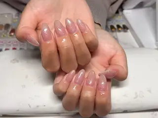 ネイル Chiara 長さだしのネイルデザイン