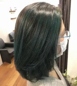 ミディアム MOLLA 浅香山店所属・谷口ゆめ/縮毛矯正/ 大人女子/眉ワックスのヘアスタイル