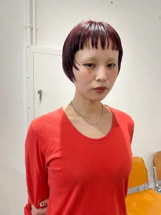 ショート カラー 原 瑞希のヘアスタイル