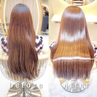 ロング レイヤー❣️縮毛矯正 川村利幸のヘアスタイル