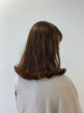 セミロング カラー レイヤー/ウルフ🤎 mayo.のヘアスタイル