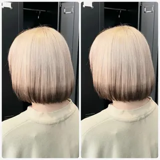 ショート 🦋ハイトーン🦋 石山 希理🦋のヘアスタイル