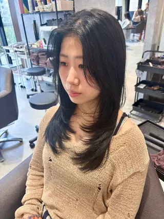 ロング 中田 沙希 ♡レイヤーカットのヘアスタイル