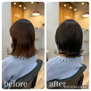 ミディアム Aguhair milo森山知幸のヘアスタイル