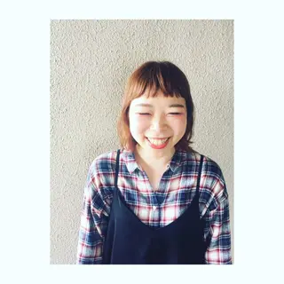 ミディアム カラー chouette シュエットのヘアスタイル