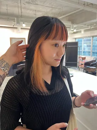 ロング カラー ボブ美容師 /馬場 翼のヘアスタイル