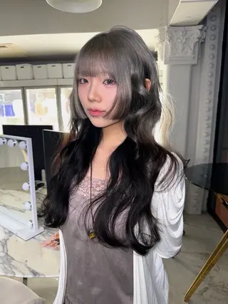 セミロング SHIN レイヤー‪‪カットのヘアスタイル