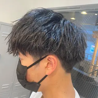 ショート 髪質改善× ハイライト溝江のヘアスタイル