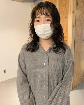 ミディアム パーマ tension 【テンション】のヘアスタイル