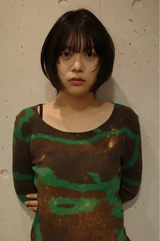 ミディアム ヘアアレンジ 髙橋 紗奈のヘアスタイル