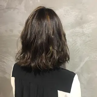 ミディアム カラー REM 上大岡所属・サトウ .のヘアスタイル