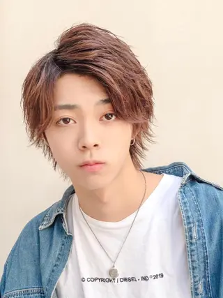 ショート カラー パーマ メンズ 美髪矯正 Rioのヘアスタイル